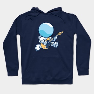 astronaut playing guitar Hoodie